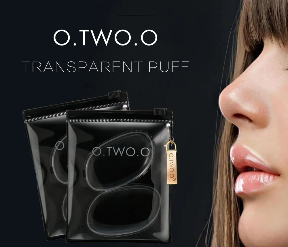 O. TWO. O силиконовая губка для макияжа Puff прозрачный силиконовый безупречный косметическая пудра Губка Make Up Kit силиконовый Puff для лица макияж