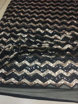 

new JIANXI.C-81132 African sequins lace fabric beautiful embroidery Nigerian lace fabric with sequins for party dress