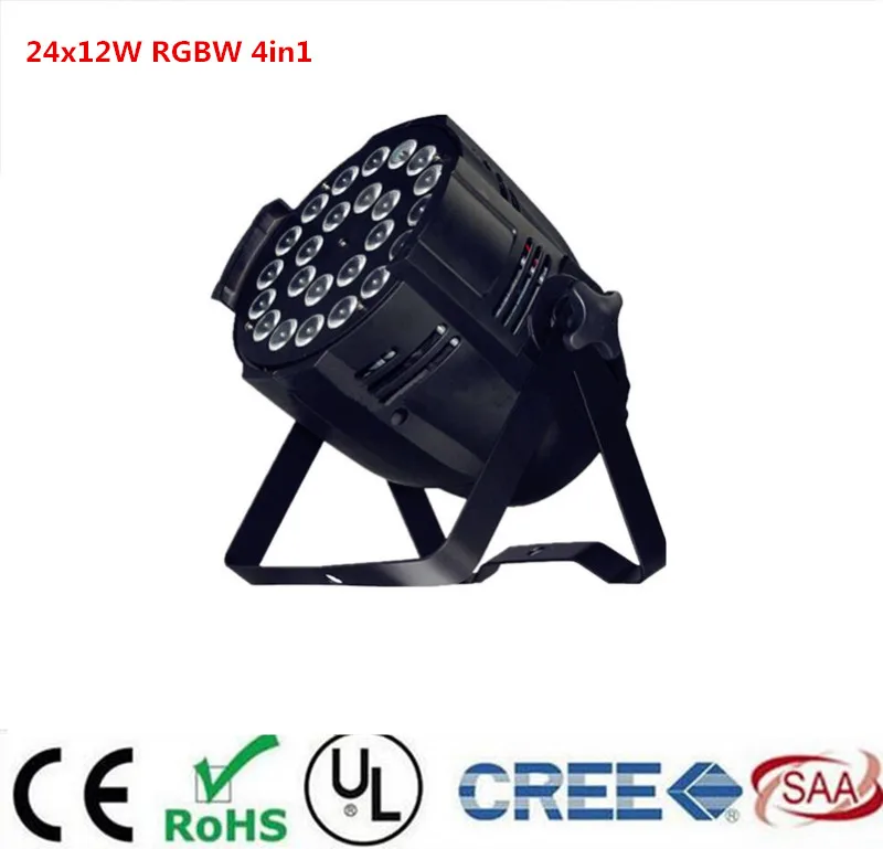 

LED par 24x12W RGBW 4in1 Quad LED Par Can Par64 led spotlight dj projector wash lighting stage light dmx light