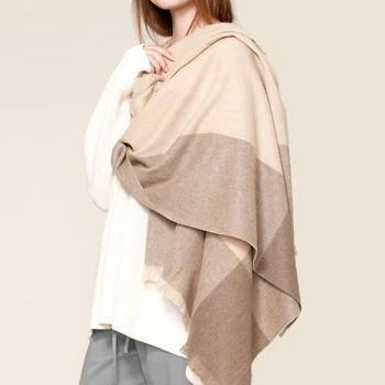 

Wool Cashmere Scarf 2020 Luxury Winter Wool Scarf Women Thicken Warm Scarves Female Cashmere Wrap Pashmina Tassels Plaid Scarf