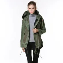 Корейский дизайн удобная модная куртка-пилот женские весенние пальто без меховой воротник куртки с капюшоном