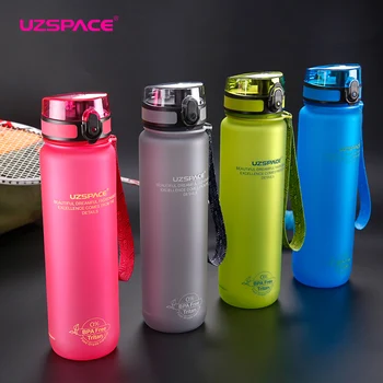 1000 ML Water Bottles Sport Portable Leak-Proof  Protein Shaker My Drink Plastic Bottle Outdoor Camp Hiking Gym Bottle BPA free 4