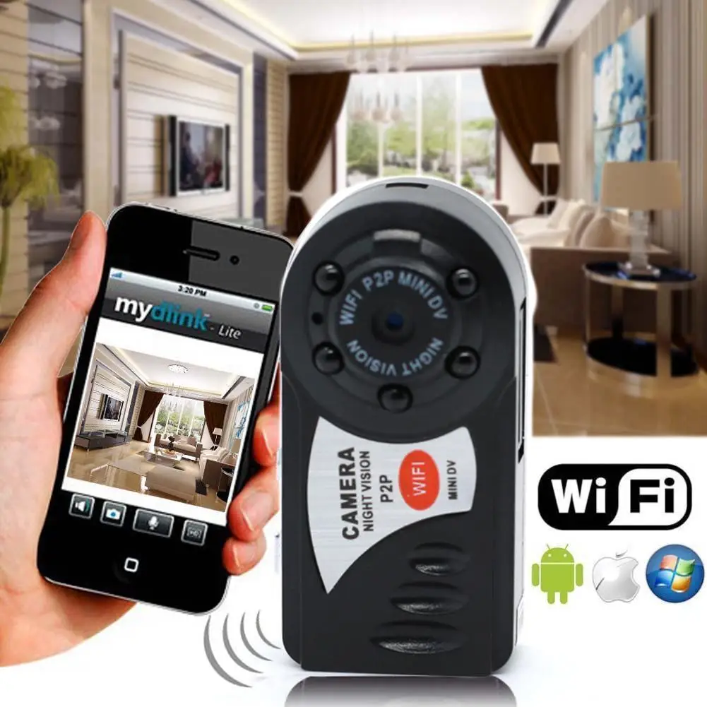  4GB Wireless Camera Mini P2P DV Video Recorder DVR Night Vision Baby Remote Control