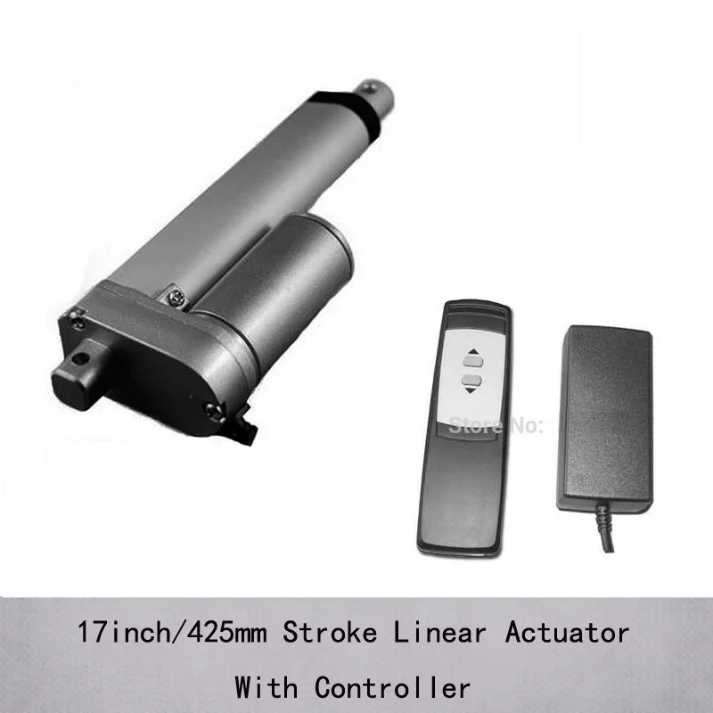 Recliner chair linear actuator with 17inch/425mm stroke, 1000N/100kgs