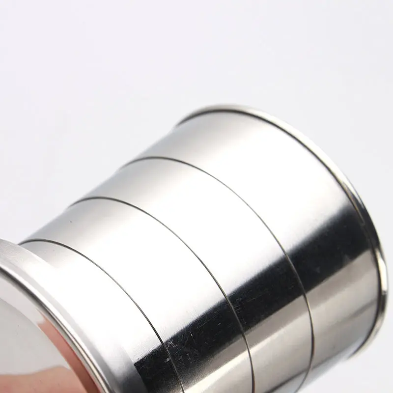 Mini Stainless Steel Portable Outdoor Travel Camping Folding Collapsible Cup Telescopic Mug With Keychain 75Ml 150Ml 240Ml (29)