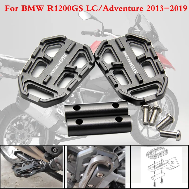 Алюминиевые мотоциклетные широкие колышки с ЧПУ для подножки педали BMW R1200GS R1200 GS R
