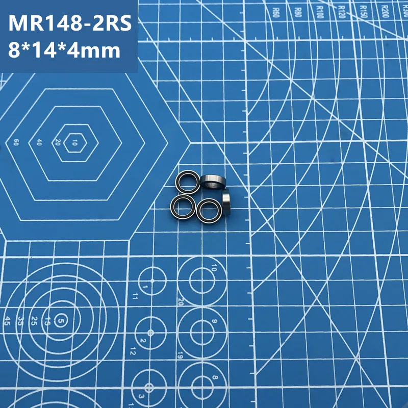 

Бесплатная доставка Высокое качество 10 шт. MR148-2RS (черный) 8*14*4 мм миниатюрный глубокий желоб-упорные шариковые подшипники MR148RS L1480 MR148