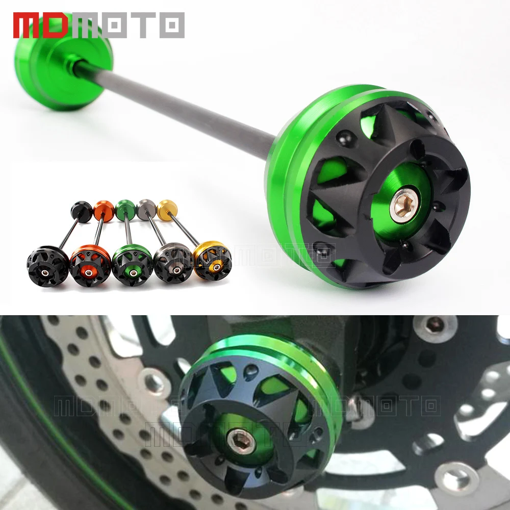 CNC motorcycle Front Axle Fork Slider Cap Cover Falling Crash Protector for Kawasaki Z800 Z 800 2013 2014 2015 stand screws pair 12mm billet cnc motorcycle front rear wheel axle fork frame slider crash pad protector cover for suzuki kawasaki 7 color