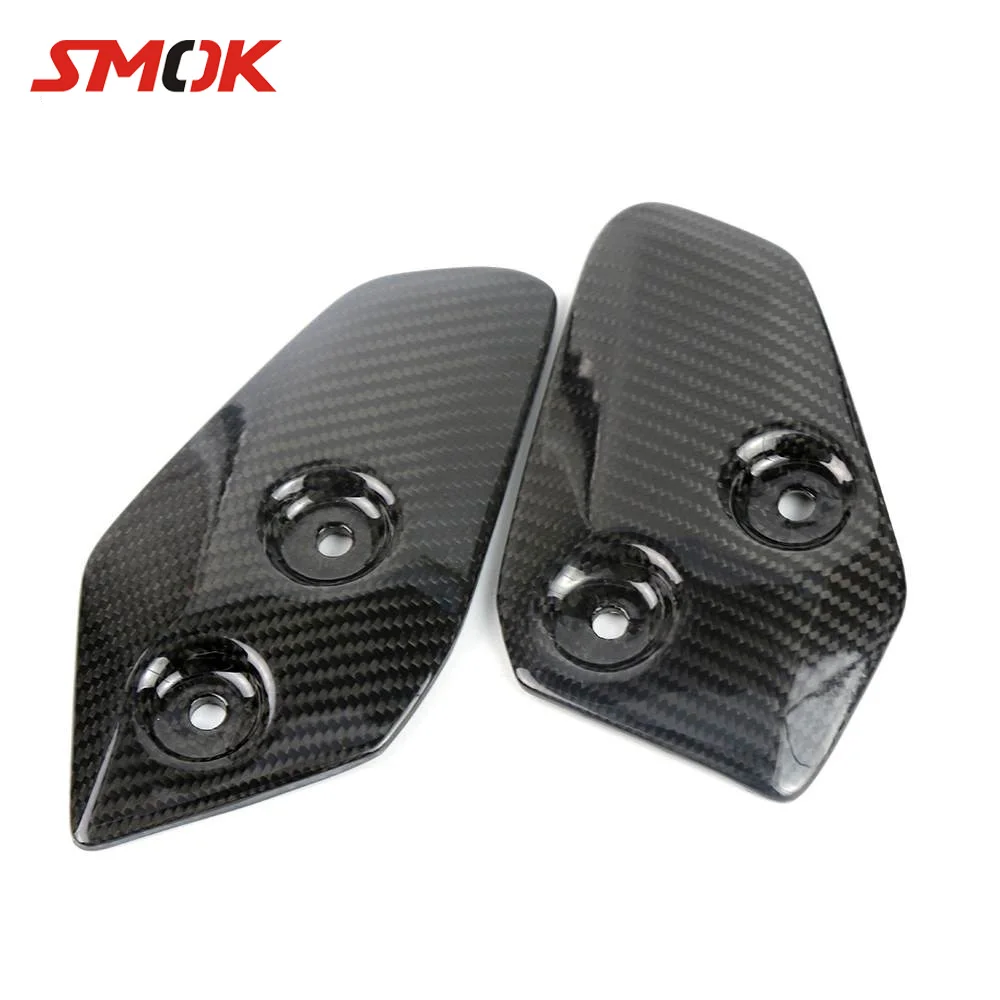 

SMOK Motorcycle Accessories Carbon Fiber Foot Rests Protection Guard Cover Protector For Yamaha MT-07 MT07 FZ07 MT 07 2013-2017