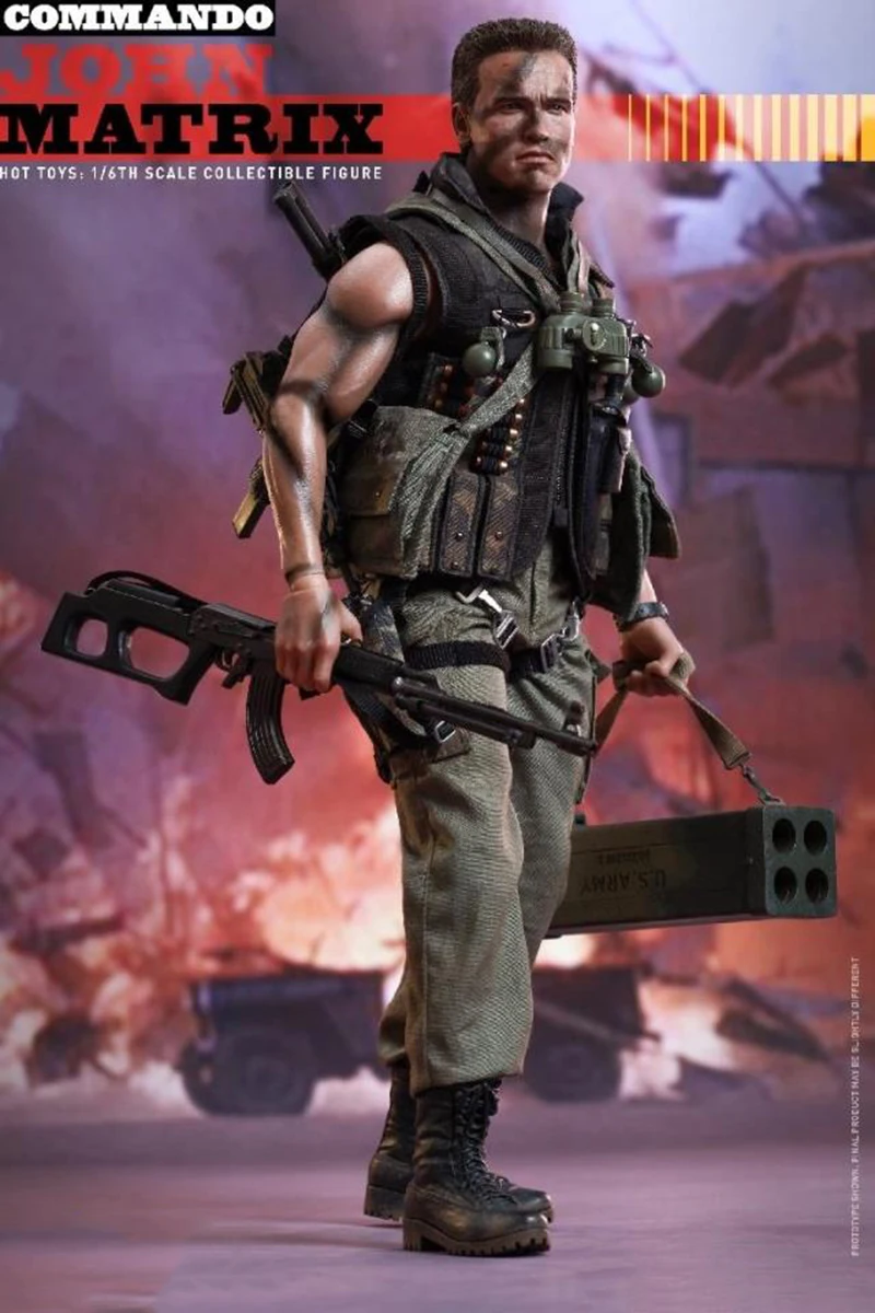 Коллекция 1/6, популярные игрушки MMS276 Commando Devil Commander John Arnold John Matrix, Арнольд Шварценеггер, полный набор, фигурка