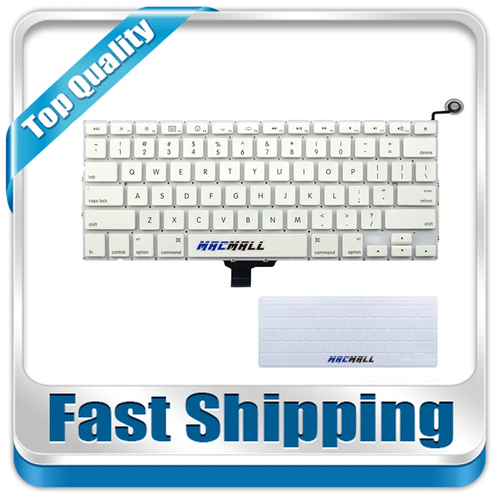 

New A1342 US Keyboard For Macbook 13.3" White Color A1342 US Keyboard MC207 MC516 Late 2009 Mid 2010 Year