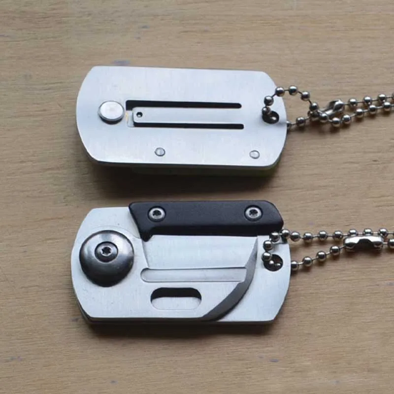 Plegable Mini defensa seguridad sorpresa EDC cuchillo del ejército desierto de deportes al aire libre Camping supervivencia defensa personal