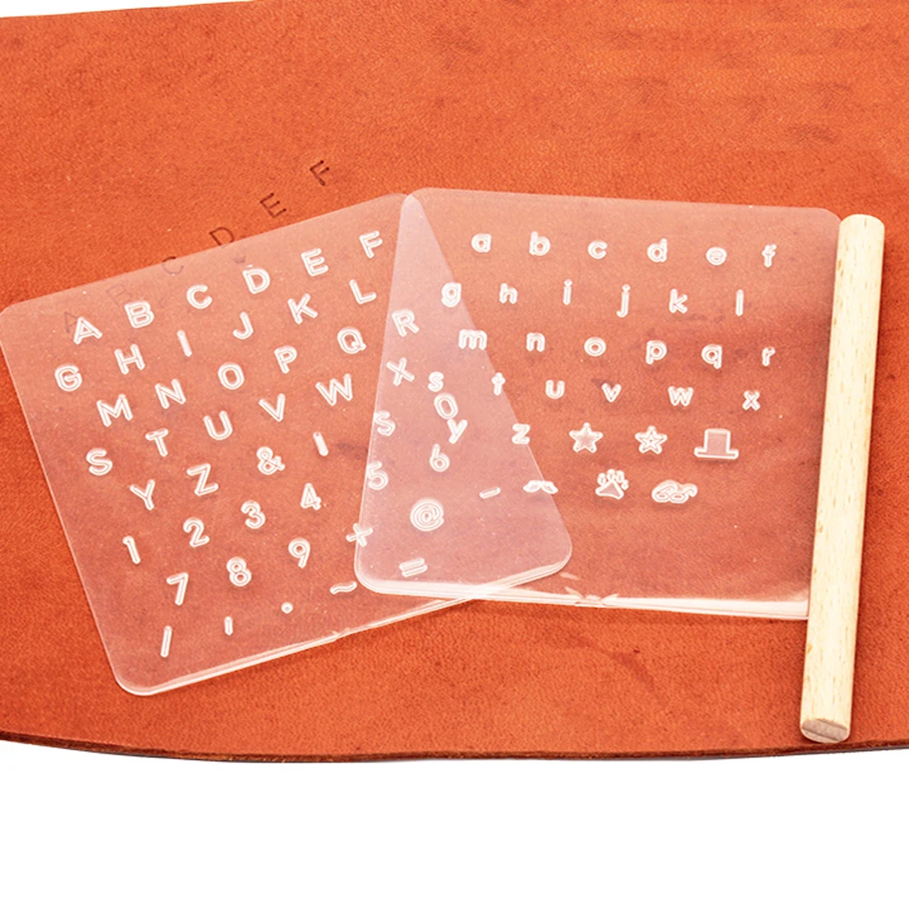 DIY leather crfat word letter alphabet stamping tool 2sets with 1pc