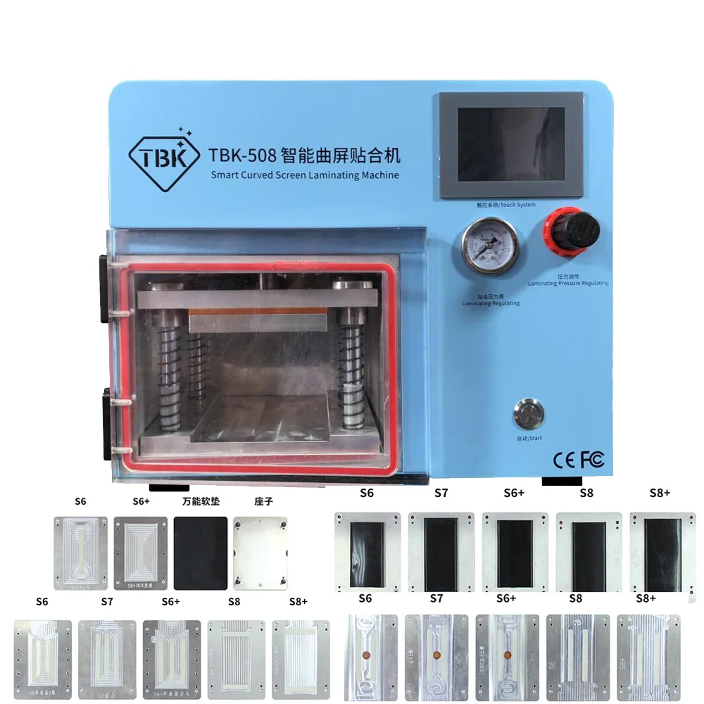  TBK Smart Curved LCD Screen Vacuum Laminating Machine For Sumsung S6 S6+ S7 S8 S8+ Edge LCD OCA Rep