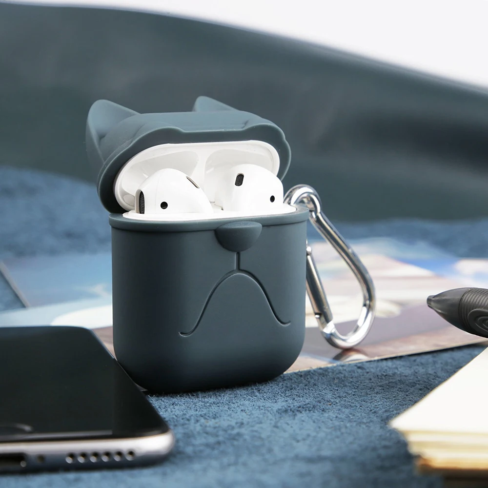 TEXNANO Cartoon Earphone Case Silicone Shockproof Cover Luminous Protector Waterproof Dustproof Headset Accessories For Airpods (8)