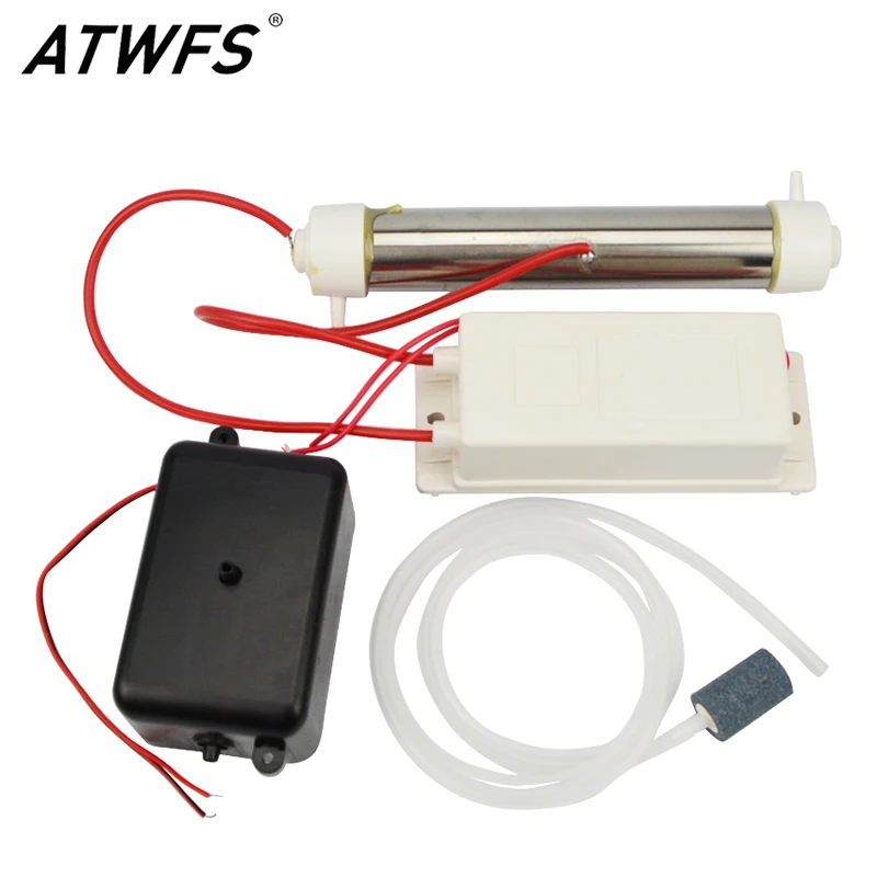 ATWFS Newest Ozone Generator Kit 3000mg/h 220v Air Ozone Water