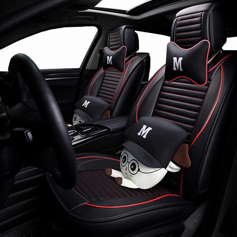 Новые кожаные универсальные чехлы на сиденья для volkswagen polo vw 6r 9n passat b5 b6 b7 b8 golf