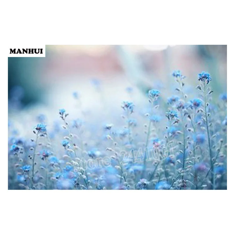 Diamond Embroidery 3D DIY Diamond Painting Blue Flower Picture Diamond Painting Cross Stitch