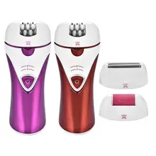 3-в-1 Для женщин машина удаления волос Электрический депилятор для педикюра, фрезер на ЕС штепсельная вилка американского стандарта 110-240 V