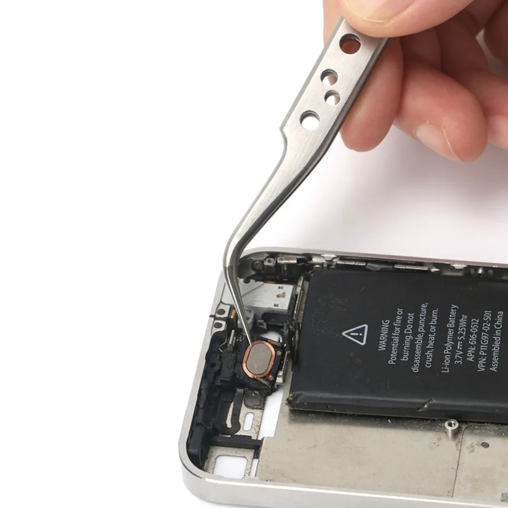 DIYFIX Electronics Industrial Tweezers Anti-static Curved Straight Tip Precision Stainless Forceps Phone Repair Hand Tools Sets - Image 6