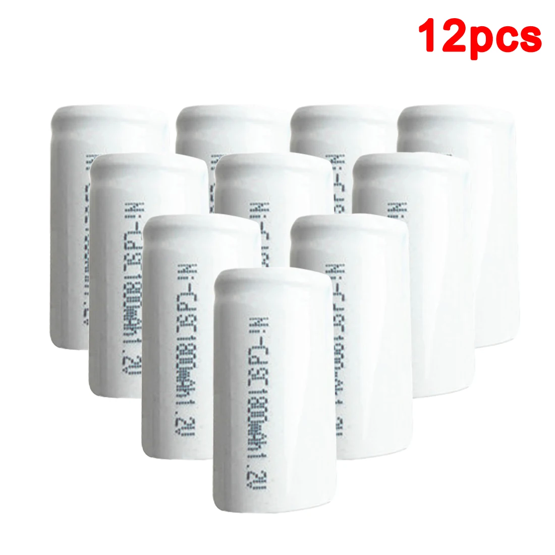 

centechia Pro 12 pcs SC Battery subc Battery Rechargeable ni-cd Battery Replacement 1.2 v Accumulator 1800 mah Power Bank