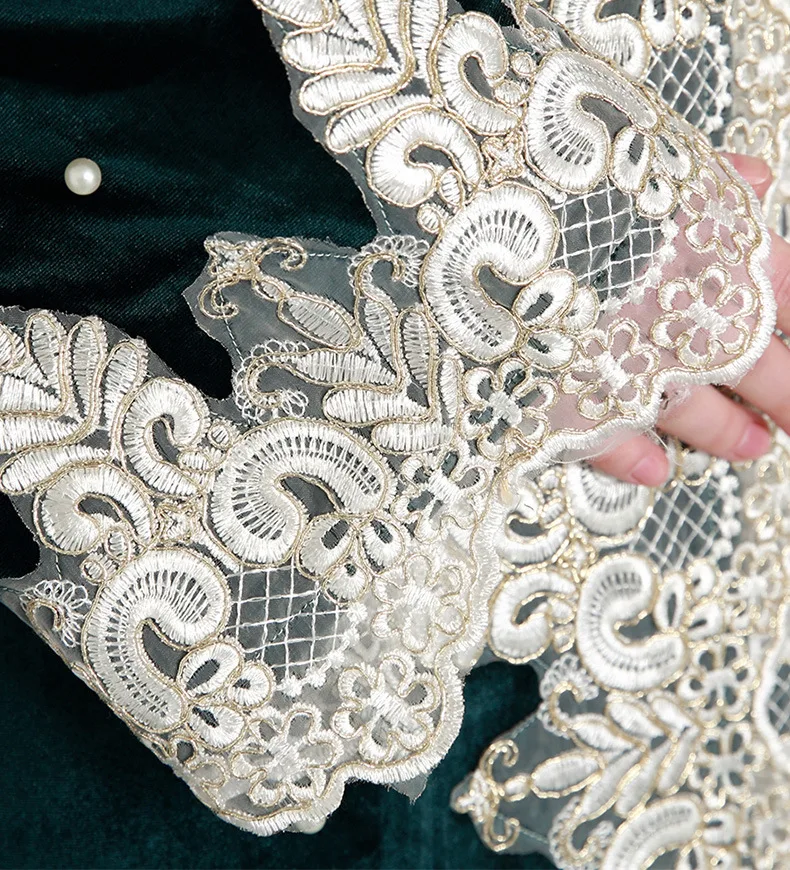 Мусульманские бархатный Абаи Diamond Кружевное платье макси Бисер кардиган длинный халат Платья Туника кимоно Jubah Рамадан Исламская молитва