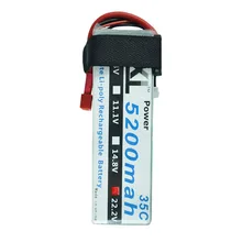 XXL RC Battery 22.2V 5200mah 6S 35C MAX 70C RC Toys & Hobbies For 90MM F-15 Helicopters RC Models akku Li-polymer Battery