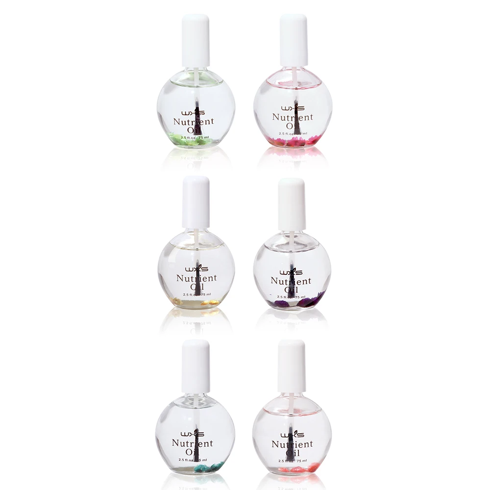 75ml Cuticle Oil Nail Treatment Dry Flower Nourishment Oil Repair and Nutritional Nail Cuticle Plant Grease Nutriment Nail Oil