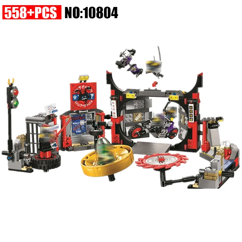 

New 10804 558pcs Ninja S.O.G. Headquarters Model Building Blocks kids Bricks Toys Gift Compatible with 70640 For Children