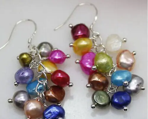 

Little weird Mixcolor Natural Freshwater Pearl Leverback Drop Earring