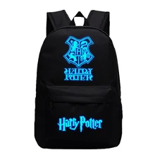Подростковый рюкзак Harri Potter Hogwarts Платформа 9-3/4 печать школьная сумка светящаяся дорожная сумка для ноутбука Рюкзак Книга Mochila BP0263