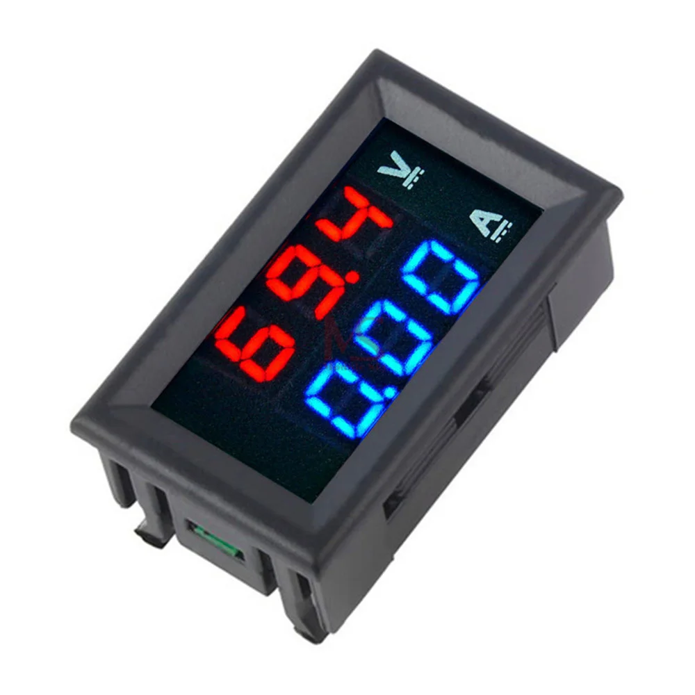 

Digital Voltmeter Ammeter DC100V 10A LED Voltage Gauge Meter Dual Display Digital Header