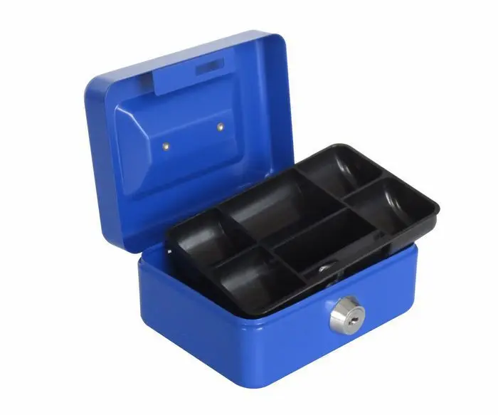 Portable Safe Box Money Jewelry Storage Collection Box For Home School Office With Compartment Tray Lockable Security Box Siz