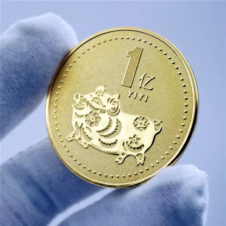 2019 памятная монета Счастливая свинья год свиньи отправка коллекции Blessed Coins