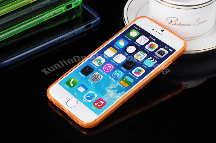 Claro de Tpu para Iphone 2 em 1 4.7 de Polegada de Telefone Tpu + Capa Lote Fino Colorido Transparente Case 6 Voltar Dura pc Via Dhl 100 Pçs - 11 100 pçs lote Fino 2 em 1