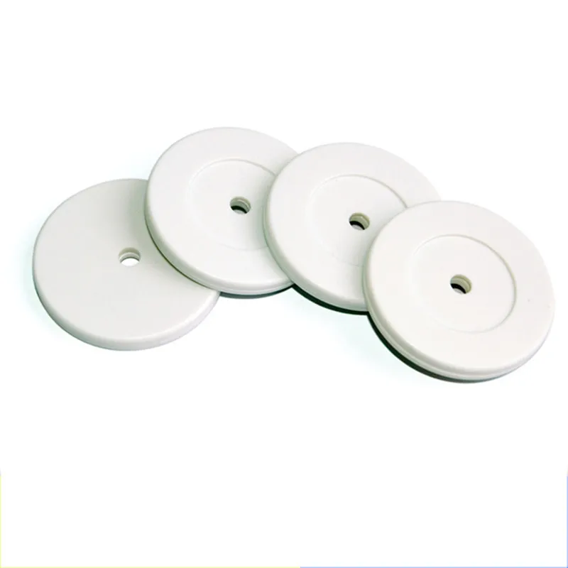 125khz ID Round Coin Card ABS Dia.35mm Proximity RFID White Tag With Hole For Access Control Guard Tour Patrol System 100PCS цена 125khz ID Round Coin Card ABS Dia.35mm Proximity RFID White Tag With Hole For Access Control Guard Tour Patrol System 100PCS цены онлайн