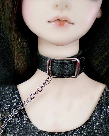 D01-P030 детская игрушка ручной работы 1/3 1/4 аксессуары для кукол BJD/SD кукла черный ошейник с браслетом Набор браслетов