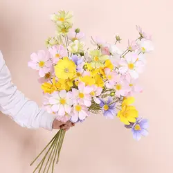 Свадебные Украшения Шелковый цветок Coreopsis Искусственные цветы реалистичные ремесло поддельные цветок для украшения дома День рождения
