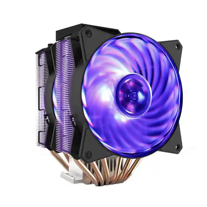 Кулер Cooler Master T620P 6 медные тепловые трубки кулер для процессора Intel и AMD радиатор процессора 12 см rgb 4pin Вентилятор охлаждения процессора ПК тихий