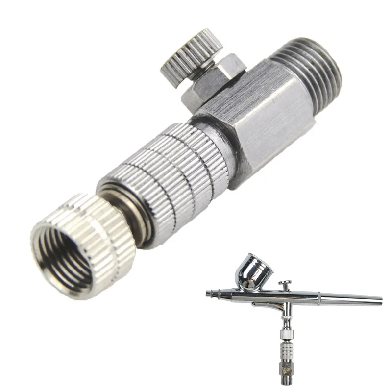 

Disconnect Coupler Air Hose Airbrushes Accessories Airbrush Airflow Adjustment Control Valve Coupling 1/8
