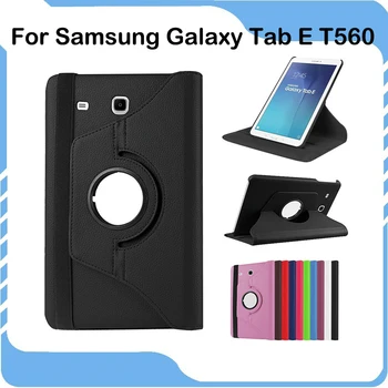 

360 Degree Rotating Leather Cover for Samsung Galaxy Tab E 9.6 T560 T561 Tablet Case for Samsung Tab E 9.6 T561
