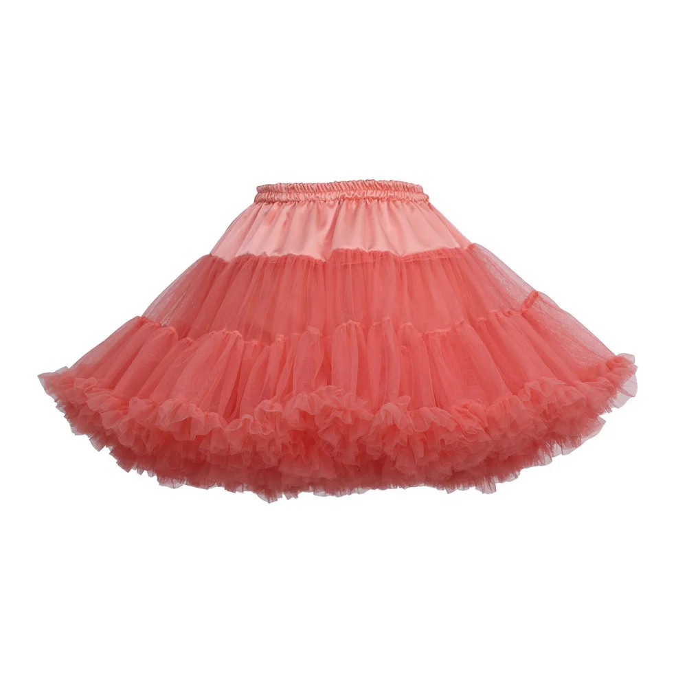 Женская пышная фатиновая балетная юбка-американка юбка-пачка принцессы танцевальная одежда юбка-американка Женская Мини Короткая танцевальная юбка - Цвет: Drak pink