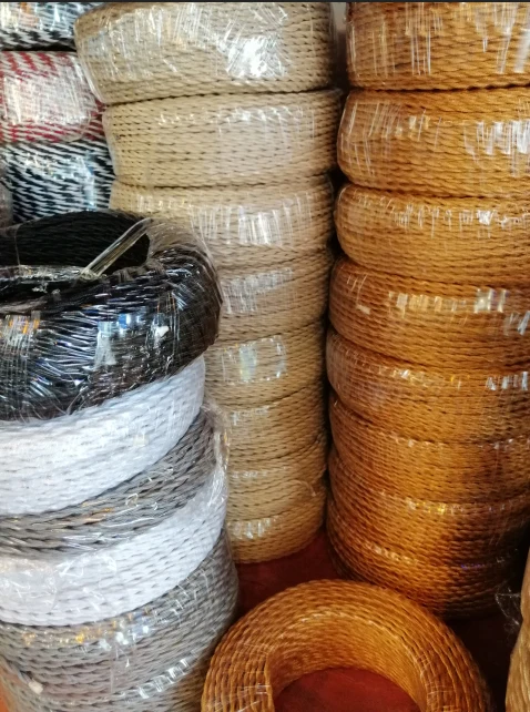 fio de corda elétrica fio flexível de tecido de seda