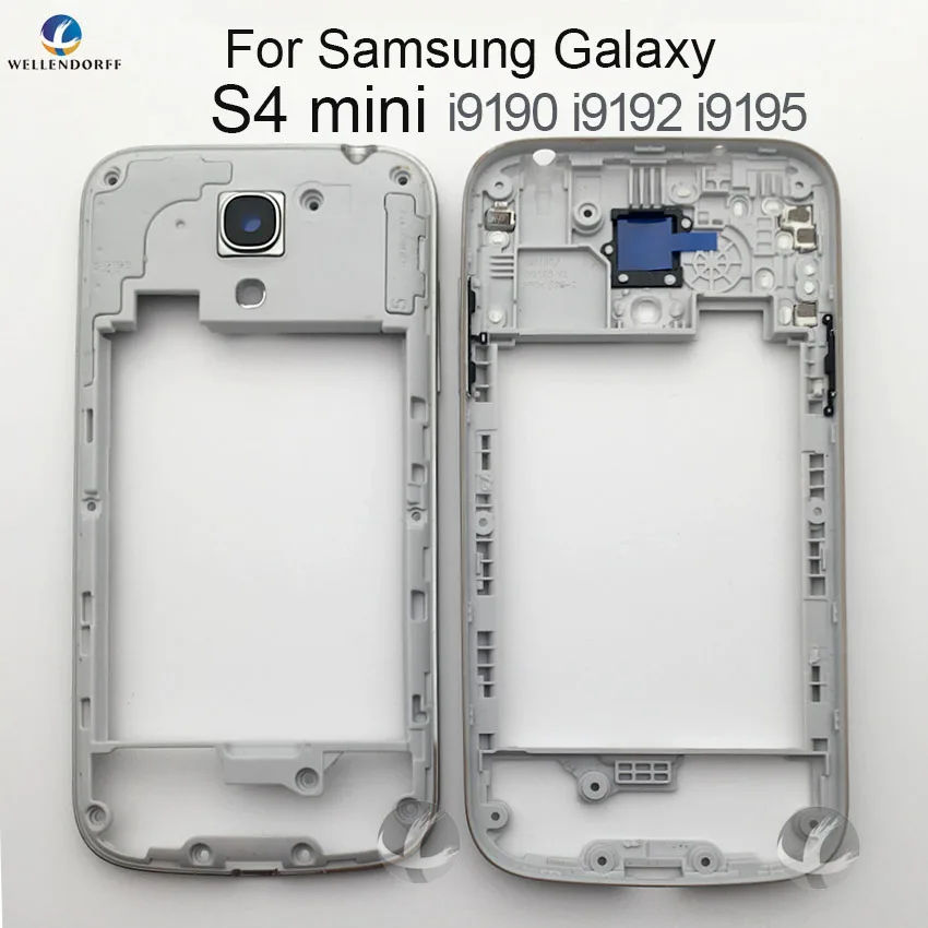 Оригинальная новая средняя рамка для Samsung Galaxy S4 mini i9190 i9192 i9195 корпус ободок +