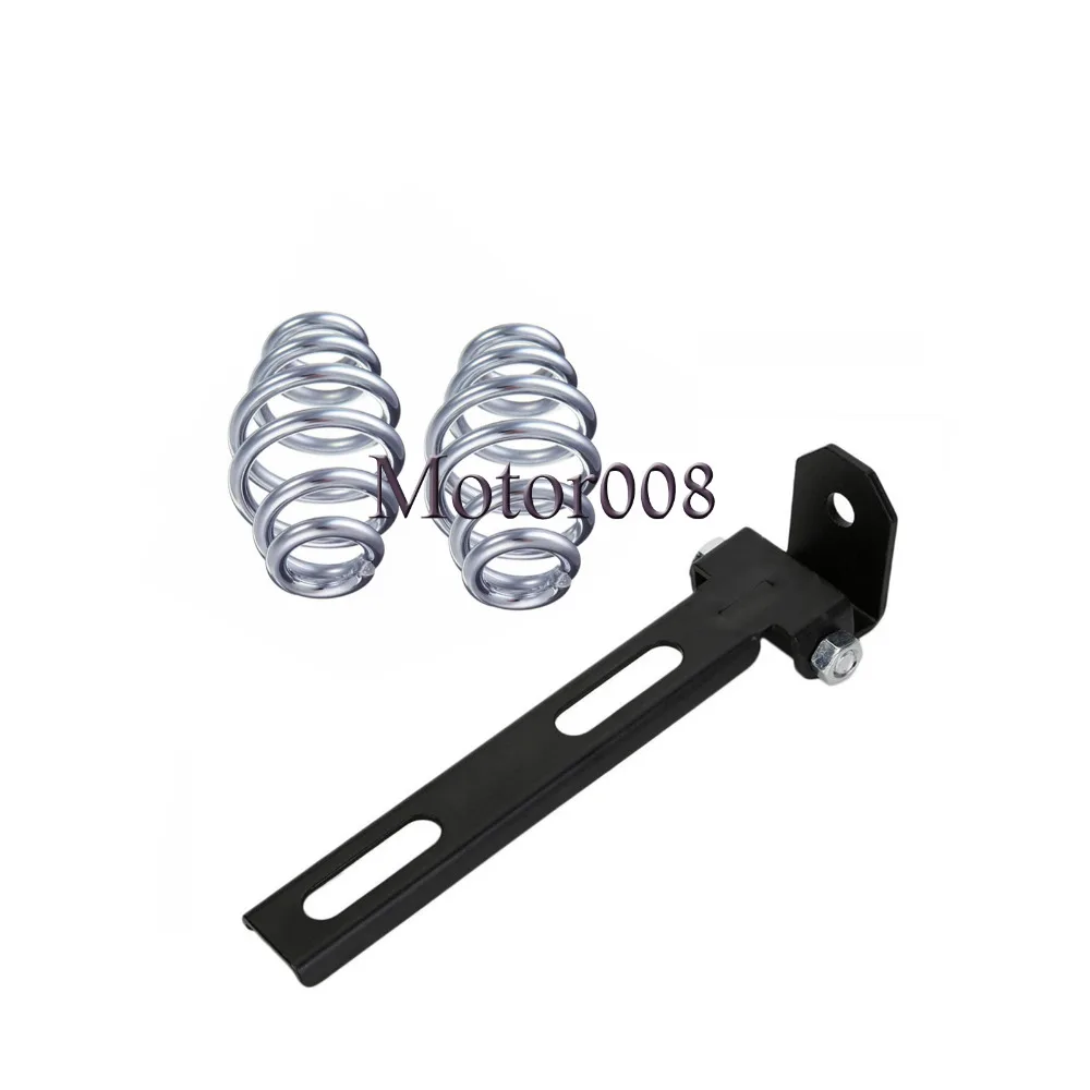

Motorcycle Solo Seat 3" Torsion Silver Spring + Bracket Sliding T-Bar for Harley Sportster Custom Chopper Bobber Honda Yamaha