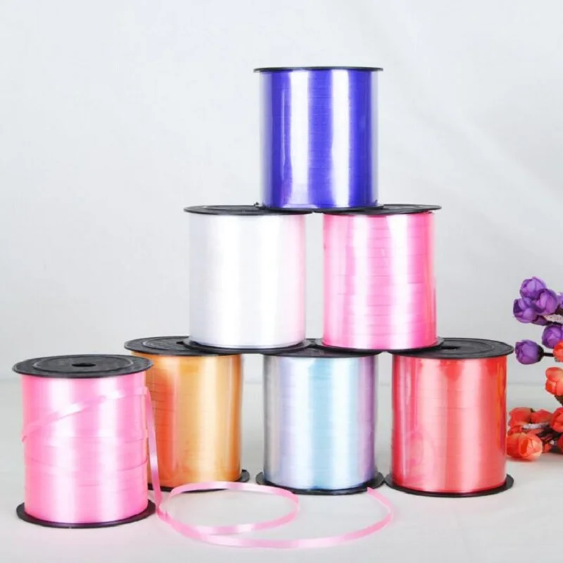 

5MM 250Yards Latex Balloon Foil Balloons Ribbons plastic ribbon Wedding Birthday accessories Party Decorations Kids ruban ballon