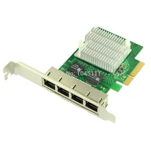 Winyao WYI350T4 RJ45 PCI-E Gigabit Ethernet Сетевая карта сетевого адаптера intelI350-T4 I340-T4