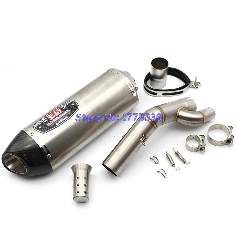 

L:420mm Motorcycle Yoshimura Exhaust Muffler Mid Link Pipe for S1000RR S1000XR S1000R 2017 2018 Motorbike Exhaust Pipe Escape