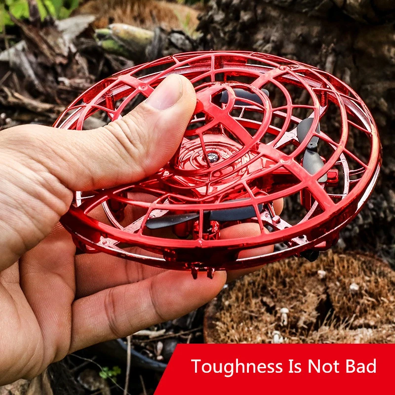 Gesture Control UFO Drone Infrared induction obstacle avoidance Smart fixed Height With LED light Anti-fall Durable kids Toys