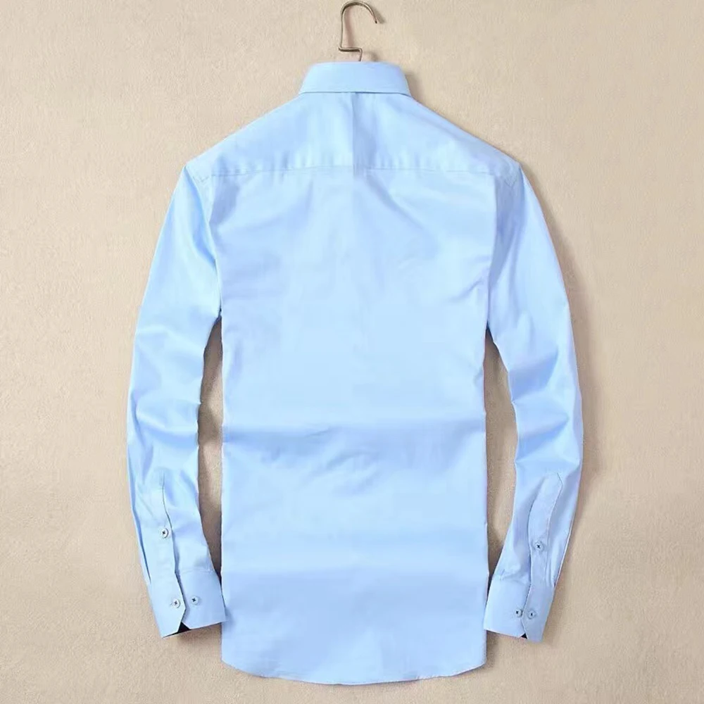 Бренд DUYOU, мужская рубашка из хлопка, мужская рубашка с длинным рукавом, мужская приталенная Повседневная рубашка, официальная рубашка для работы, простая забота, DY2121